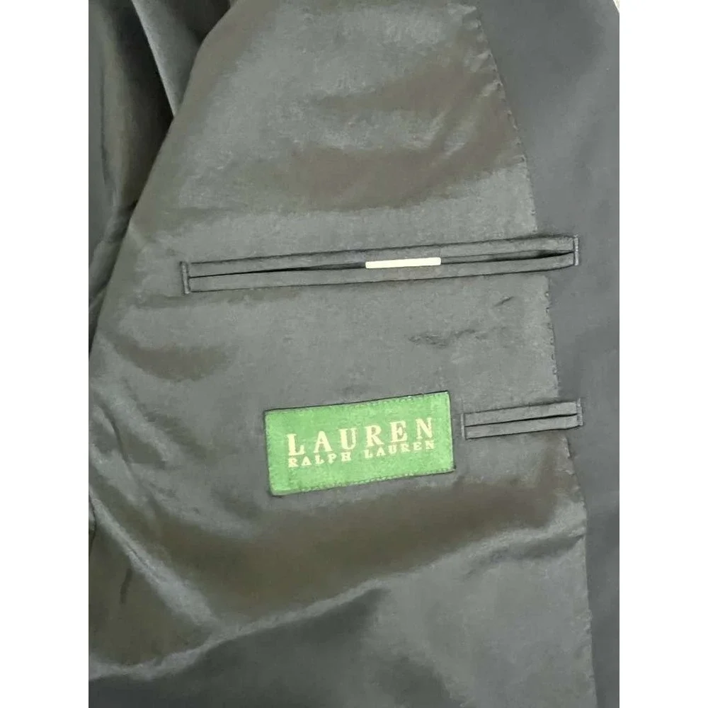 RALPH LAUREN LRL Lord‎ & Taylor Men's 41R Navy Blue Gold Button Blazer Jacket